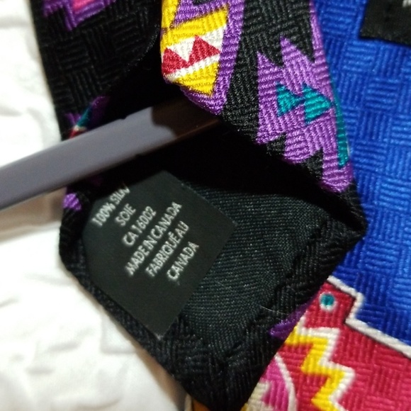 💥HP💥Aesotica Indian Theme Silk Neck Tie - Picture 6 of 7